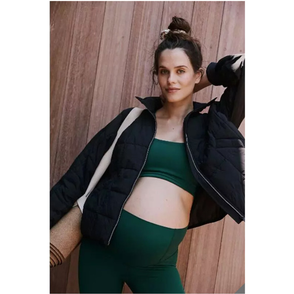 Free People Movement X Hatch NWT Black Pippa Packable Puffer Jacket Size Medium - Picture 1 of 15
